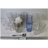 Image 1 : (21) Assorted Glasses - Rose Bowl w/Scented Flowers - Spoon