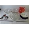 Image 1 : Anchor Hocking Bowl w/Lid - Plastic Pitcher - Glass Bowls - Ceramic Bowl - Apple Peeler/Corer