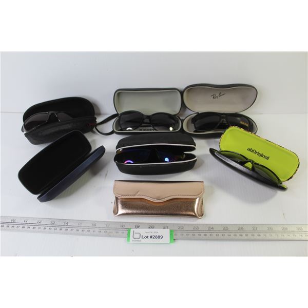 (5) Pair of Sunglasses -( 7) Sunglass Case (1 is a Ray-Ban case)