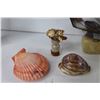 Image 3 : Sailboat Art on Stone - Stone Dolphin - Souvenir Sand & Shell Items