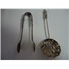 Image 2 : Vintage (2) Piece Sugar Serving Set-Sifter and Tongs in Original Case