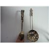 Image 3 : Vintage (2) Piece Sugar Serving Set-Sifter and Tongs in Original Case