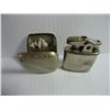 Image 3 : (2) Metal Gramophone Needle Containers(empty) (1) Lighter and (1) Metal Match Container