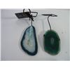 Image 2 : (6) Pieces of Agate and Rainbow Quartz Ornament