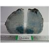 Image 1 : Large Heavy Duty Blue Lace Agate Cut and Polished Bookends