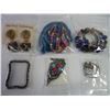 Image 3 : (18) Pieces of Costume Jewelry-Necklaces, Earrings, etc.