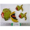 Image 1 : (3) Tropical Fish Wall Art