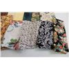 Image 2 : Lot of Cotton Blend Sewing Material Medium sized pieces Misc. Patterns