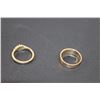 Image 4 : Gold Tone Wedding Set w/Box - Women's Size 7 & Men's Size 9