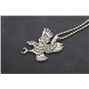 Image 2 : 18" Steel Necklace w/Eagle Pendant - Display Bust NOT Included