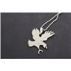 Image 5 : 18" Steel Necklace w/Eagle Pendant - Display Bust NOT Included