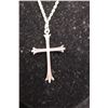 Image 2 : Sterling Silver Cross w/ 18" Chain - Display Bust NOT Included (Unauthenticated)