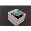 Image 2 : Sterling Silver Turquoise Ring - Size 9