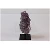 Image 2 : (2) Amethyst Agate on Pedestal - 5" tall; Bag of 6 small pieces of Blue agate