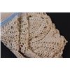 Image 4 : (3) Crochet Doilies; Crochet 40" Round Table cover; Polyester Blue Baby quilt