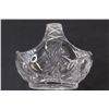 Image 2 : Veritable Genuine Lead crystal small Basket Pinwheel Pattern - 8" Long x 7 1/2" Tall