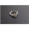 Image 3 : Sterling Silver GRA Certified Moissanite 2c Adjustable Ring