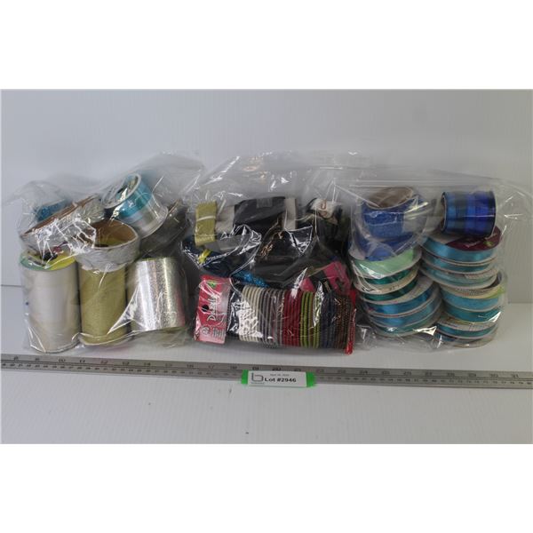 Assortment of Ribbons & Elastic Ties