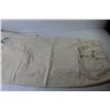 Image 2 : (2) Yours & Mine Flour Bags Cases - Flour Bag Draw String Bag -(2) Yellow Table Cloths (41" x 41" - 