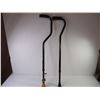 Image 3 : (2) Extra Long and Strong Walking Adjustable Walking Canes/Sticks