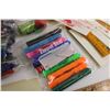 Image 2 : Lot of Assorted School Supplies - Pens, Rulers, Markers, Sharpeners