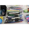 Image 5 : Lot of Assorted School Supplies - Pens, Rulers, Markers, Sharpeners