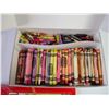 Image 2 : Large Lot of Wax Crayons, Sharpies, Markers and Colorful Crayons