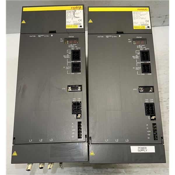 (2) Fanuc #A06B-6091-H118 Power Supply Modules