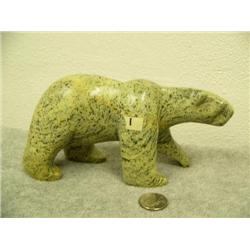 8" polar bear by Eric Tepon III soapstone (2)