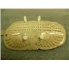 Image 2 : 7" cribbage board done in walrus bone, relief carved with 2 eagles by Craig Niksik # 576F (2)
