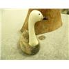 Image 5 : 9" tall bone and baleen Canadian goose sitting on bone nest carved by Aningayou from Savoonga, AK # 
