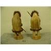 Image 5 : Lot of 2 whale bone hunters by Michael Scott 9" tall