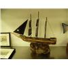 Image 5 : Outstanding 24" whale bone ship with fabulous ivory fittings and baleen sails #440F - nicest bone, i