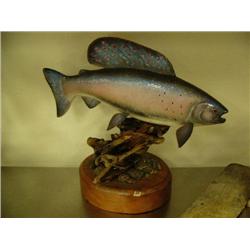 19" carved wood grayling by Michael Scott (2)