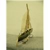 Image 4 : 12" white baleen sail boat with bone mast and white baleen sails - extremely rare only one ever sold
