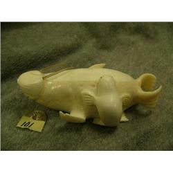 5.5" mother and child walrus by Roger Silook II #423F -Largest piece by Silook we've ever sold (2)