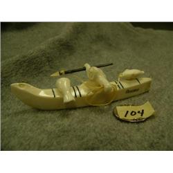 4.5" white ivory kayaker by Gabriel Payenna (2)