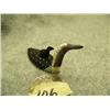 Image 3 : White ivory 2.5" red throated loon with baby on back by Charlie Kokuluk (2)