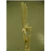 Image 2 : Lot of 2 White ivory eagles 10" tall on whale bone base by Craig Niksik great quality fossilized ivo