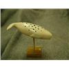 Image 4 : 6" beluga whale with inlayed ivory spot's by Daniel Silook (deceased) Gambell, AK (2)