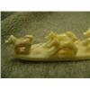 Image 4 : 7.5" white walrus ivory dog team by Don Savage #593F (2)