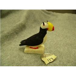 3" white ivory horned puffin by Charlie Kokuluk  (2)