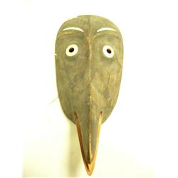 Extremely rare 12" wood raven mask original price tag $10.00 carved out of cedar circa 1950 -possibl