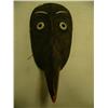Image 2 : Extremely rare 12" wood raven mask original price tag $10.00 carved out of cedar circa 1950 -possibl