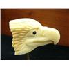 Image 2 : 2" fossilized ivory eagle head carved by George Olson 1991 (25)