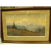 Image 1 : Double matted and framed print, artist proof by Ernest Robertson 1989 "Golden Afternoon" 17.5"x33" (