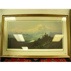 Sydney Laurence print 477/1000 of Mt. McKinley 13.5"x26" (134)