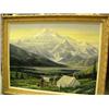 Image 1 : Original oil of Sydney Laurence painting of Mt. McKinley by Gary Peterson 1995 size 31"x38" (134)
