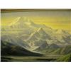 Image 4 : Original oil of Sydney Laurence painting of Mt. McKinley by Gary Peterson 1995 size 31"x38" (134)