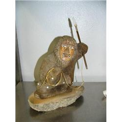 Whale bone hunter 13.5" tall by Olanna (2)